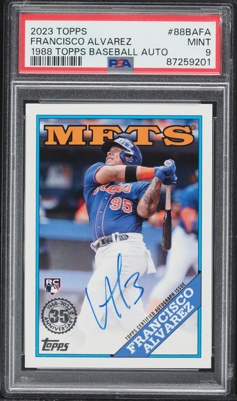 2023 Topps '88 Francisco Alvarez ROOKIE AUTO #88BA-FA PSA 9 MINT