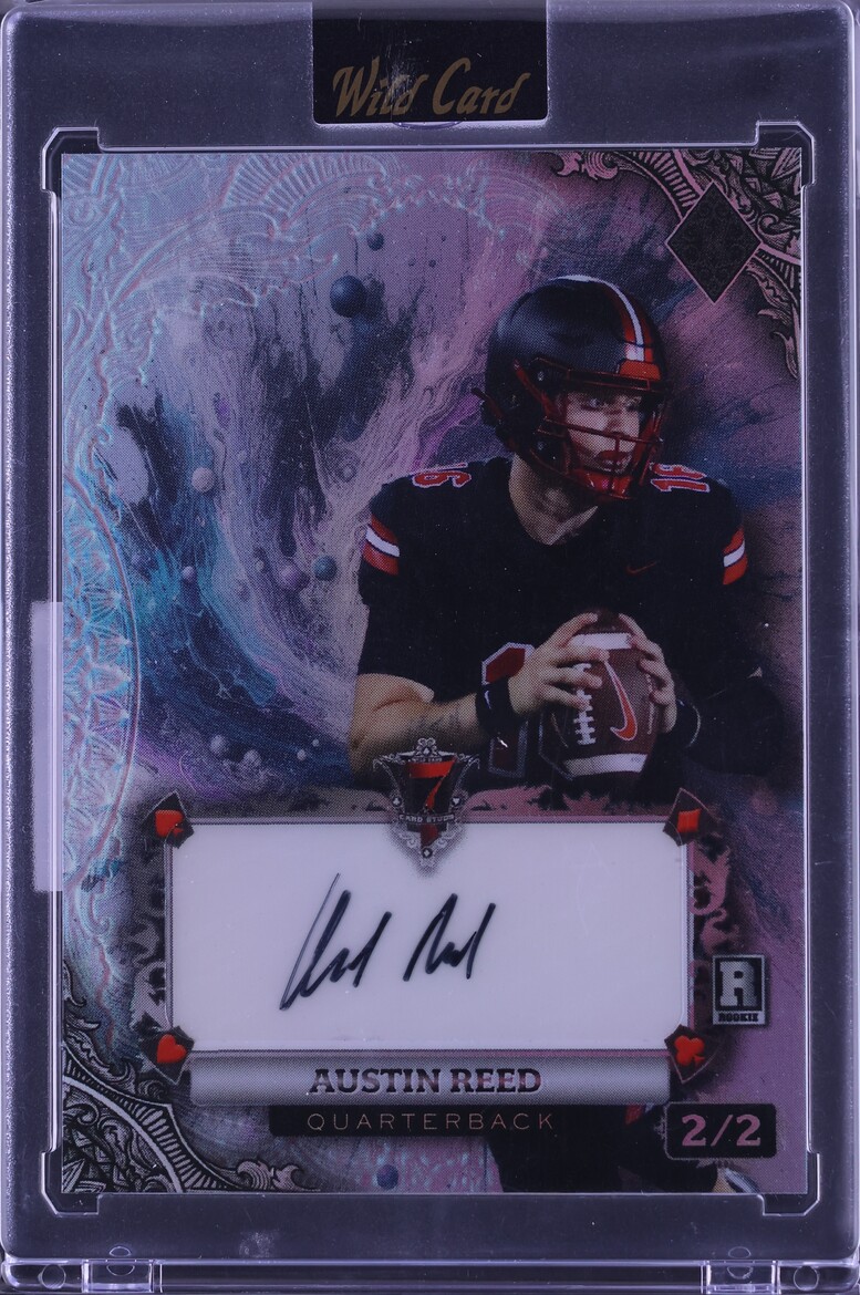 2024 Wild Card 7 Studs Galaxy Diamonds Platinum Rainbow Austin Reed ROOKIE AUTO 2/2 CGC AUTH