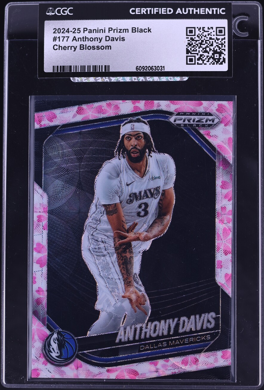 2024 Panini Prizm Black Cherry Blossom Anthony Davis 20/20 #177