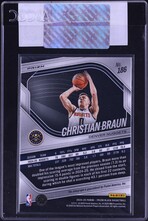 2024 Panini Prizm Black Silver Christian Braun AUTO #186 CGC AUTH