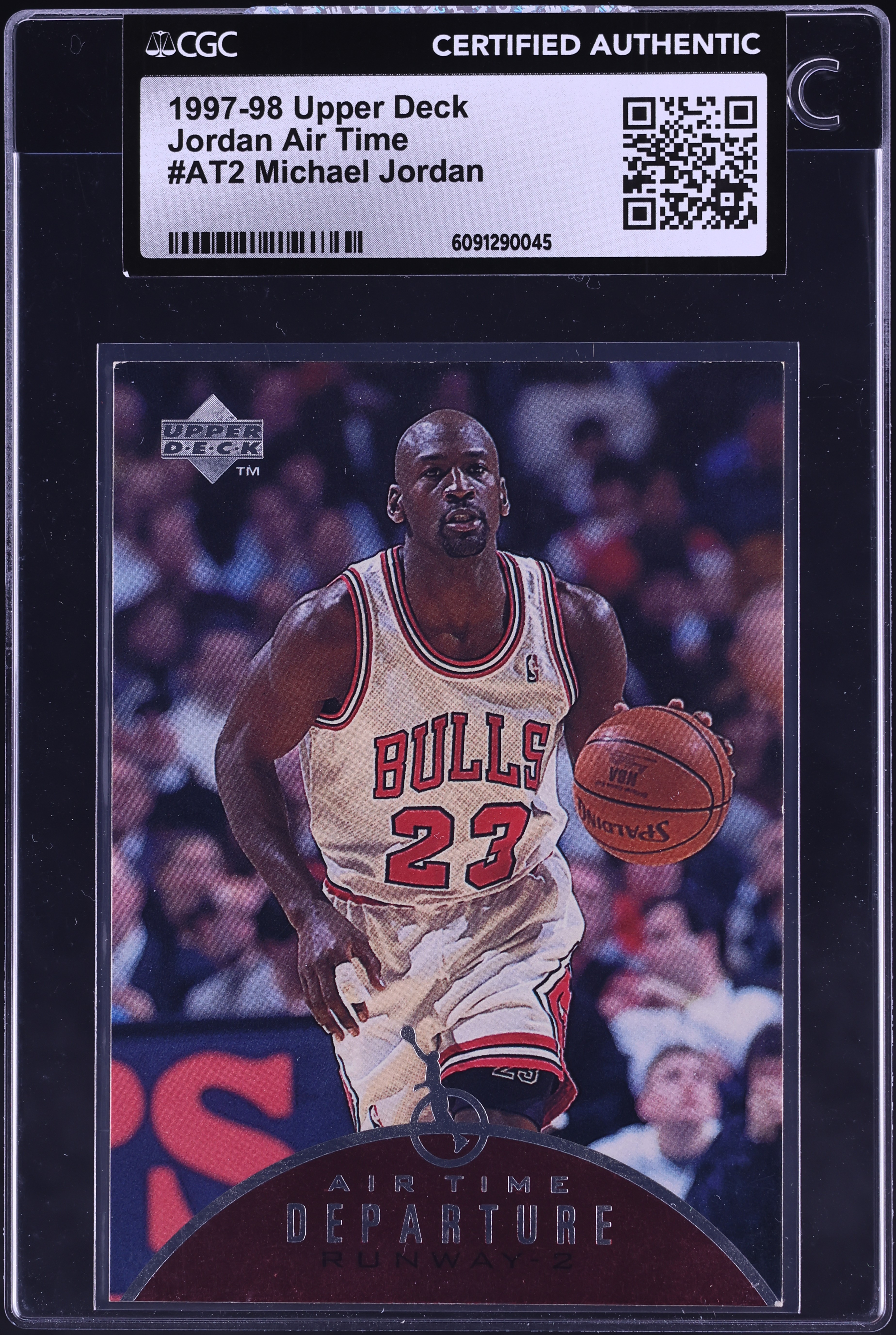 1997 Upper Deck Jordan Air Time Michael Jordan #AT2 CGC AUTH on