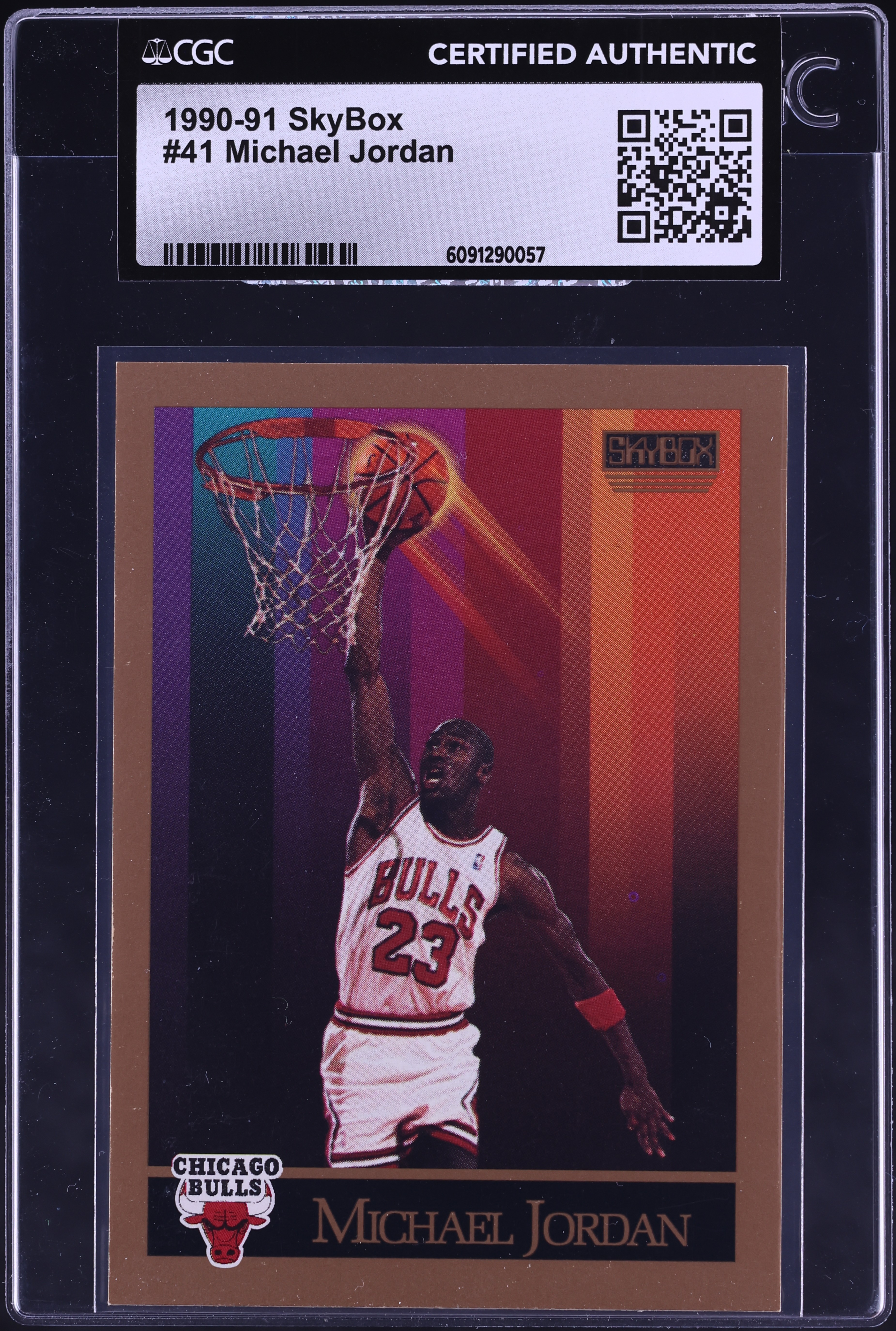 1990 Skybox Basketball Michael Jordan #41 CGC AUTH on Fanatics Collect