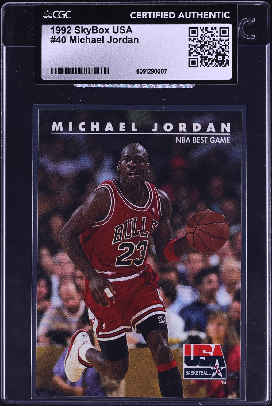 1992 Skybox USA Basketball Michael Jordan #40 CGC AUTH