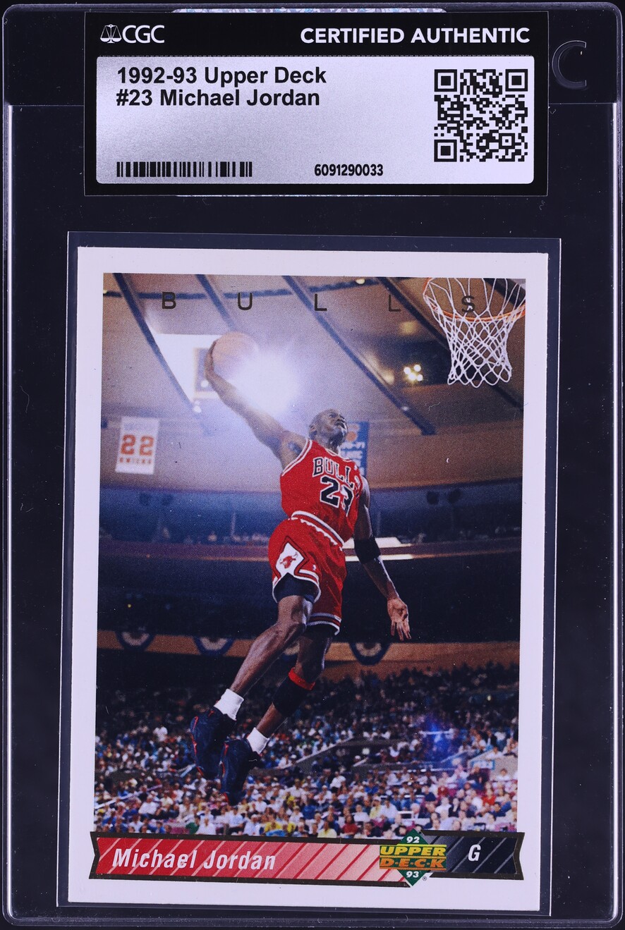 1992 Upper Deck Basketball Michael Jordan #23 CGC AUTH
