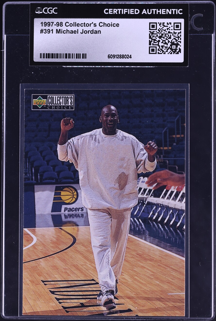 1997 Collector's Choice Basketball Michael Jordan #391 CGC AUTH