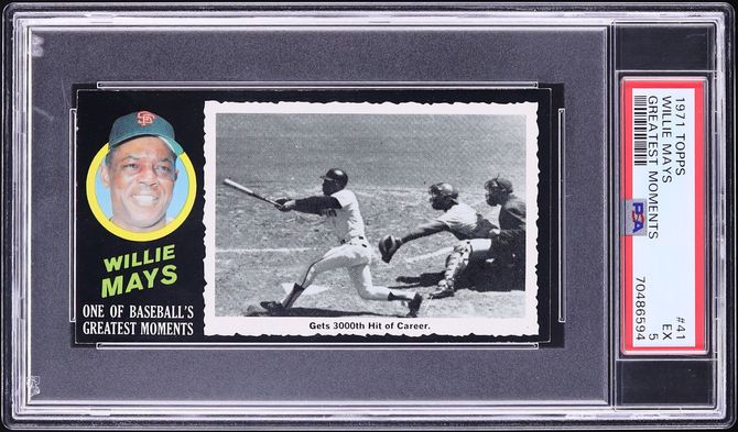 1971 Topps Greatest Moments Willie Mays #41 PSA 5 EX