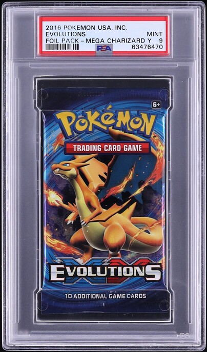 2016 Pokemon XY Evolutions Booster Foil Pack Mega Charizard Y PSA 9 MINT on  Fanatics Collect