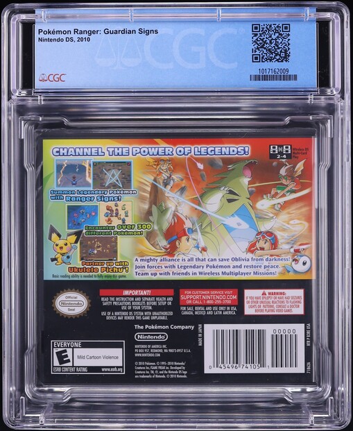 Pokemon Ranger: Guardian Signs (Nintendo DS) CGC 9.8 A++ Sealed on