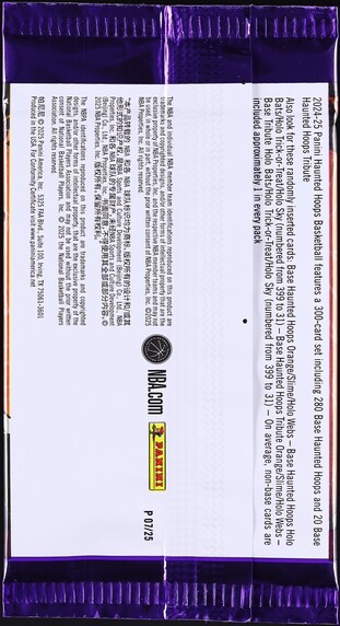 2024 Panini Haunted Hoops Basketball Sealed Pack, 3ct Cards