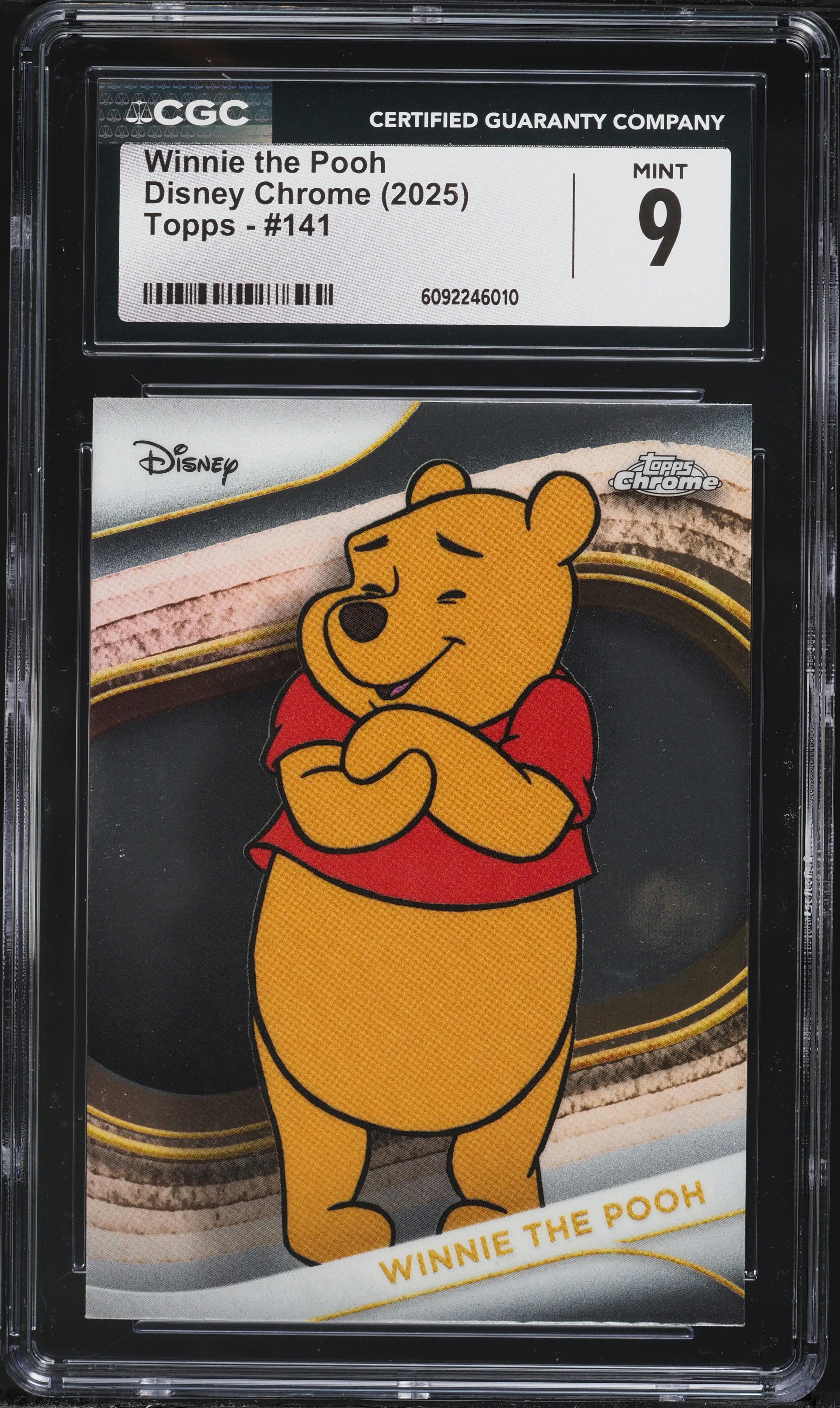 2025 Topps Chrome Disney Winnie the Pooh #141 CGC 9 MINT on