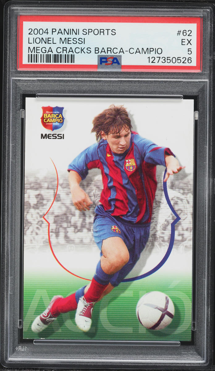 2004 Panini Sports Mega Cracks Barca Campio Lionel Messi ROOKIE