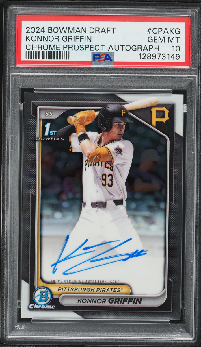2024 Bowman Chrome Draft Konnor Griffin PROSPECT AUTO #CPA-KG PSA 10 GEM MINT