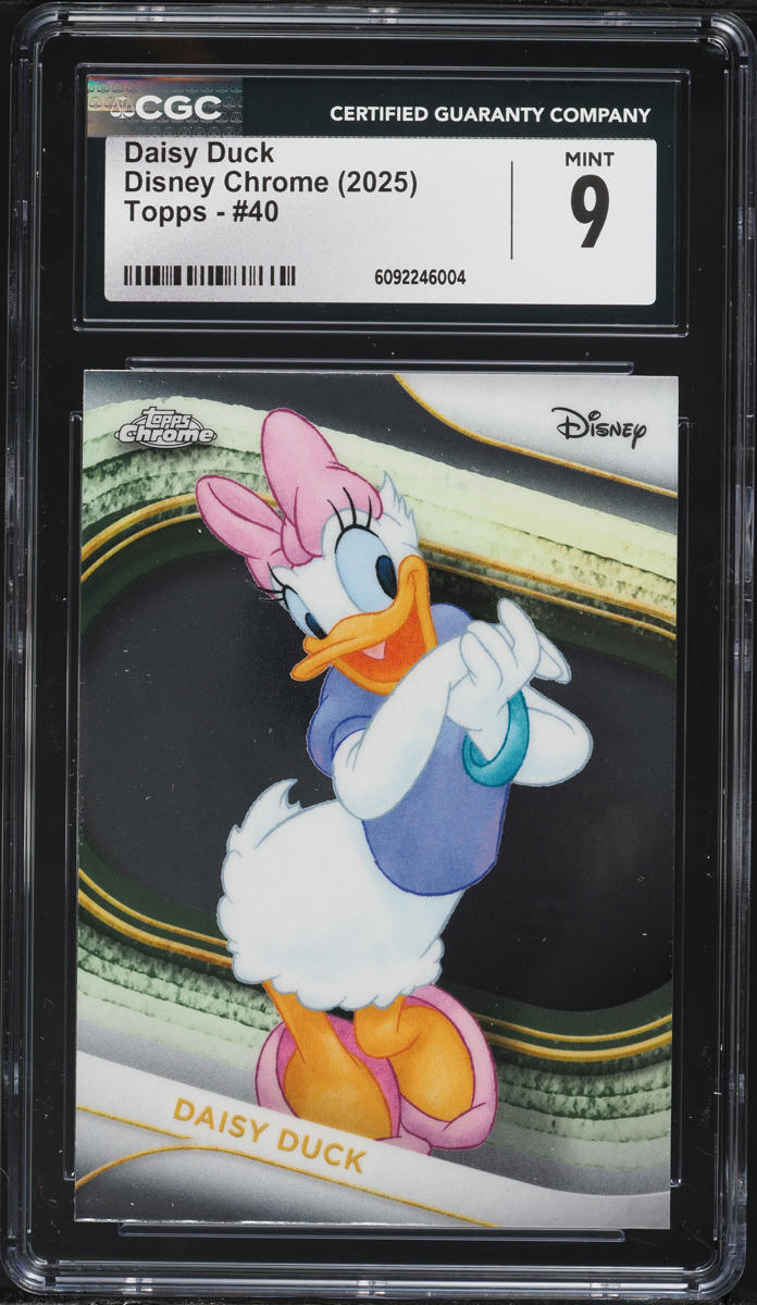 2025 Topps Chrome Disney Daisy Duck #40 CGC 9 MINT on Fanatics Collect