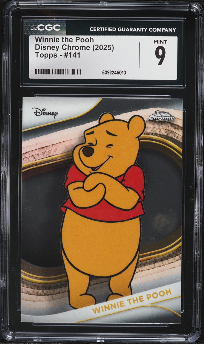 2025 Topps Chrome Disney Winnie the Pooh #141 CGC 9 MINT on