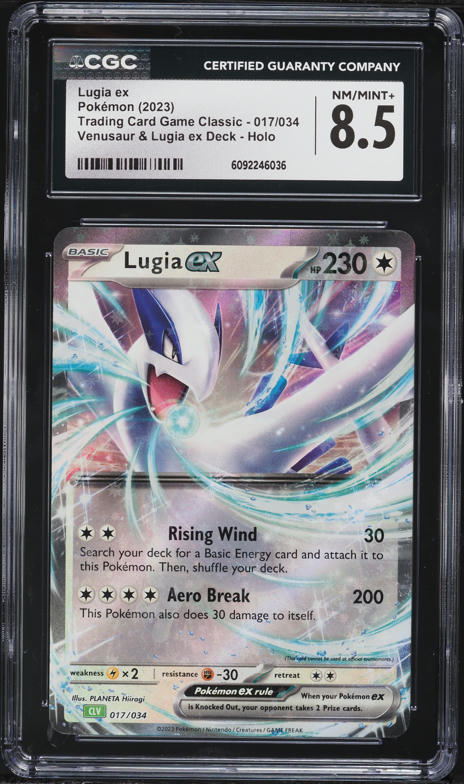 2023 Pokemon Scarlet & Violet TCG Classic Collection Lugia ex #17 CGC 8.5 NM-MT+
