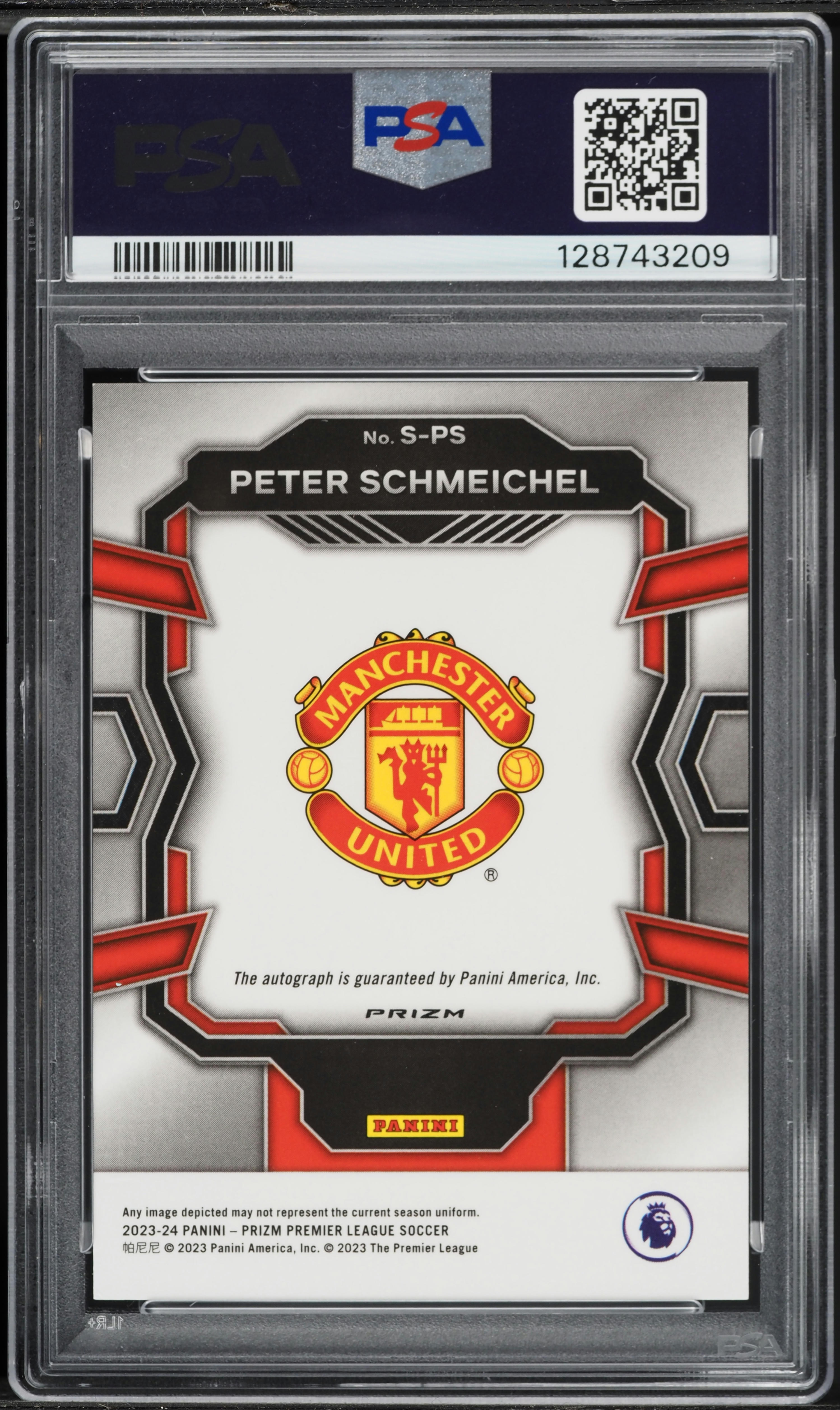 2023 Panini Prizm Premier League Choice Peter Schmeichel AUTO #S