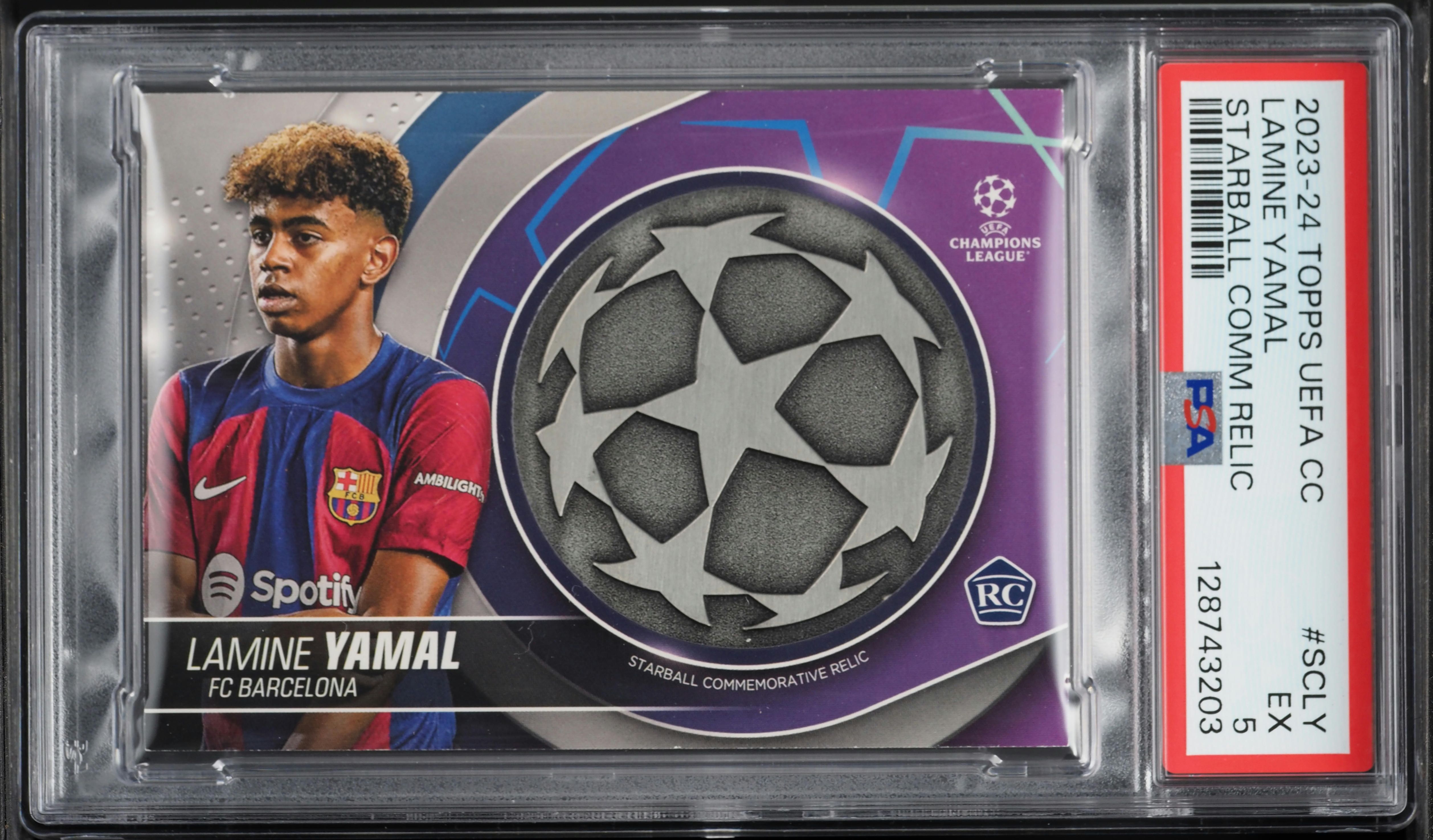 2023 Topps UEFA Club Competitions Starball Lamine Yamal ROOKIE 