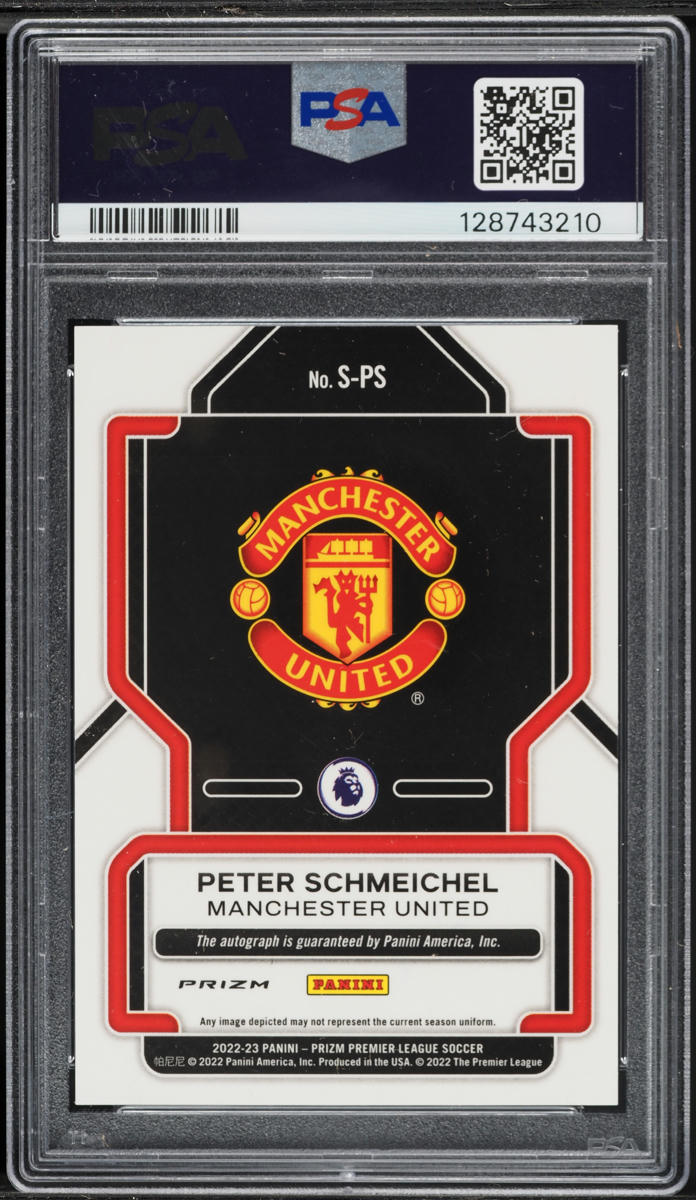 2022 Panini Prizm Premier League Breakaway Peter Schmeichel AUTO