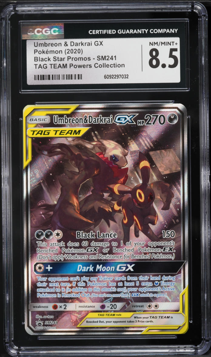 pokemon cards umbreon and darkrai 2020 Sun & Moon Promo Tag Team Powers Alt Art & GX #SM241 CGC 8.5 on Fanatics Collect Card Type / HP / Stage This Deck is a NIGHTMARE