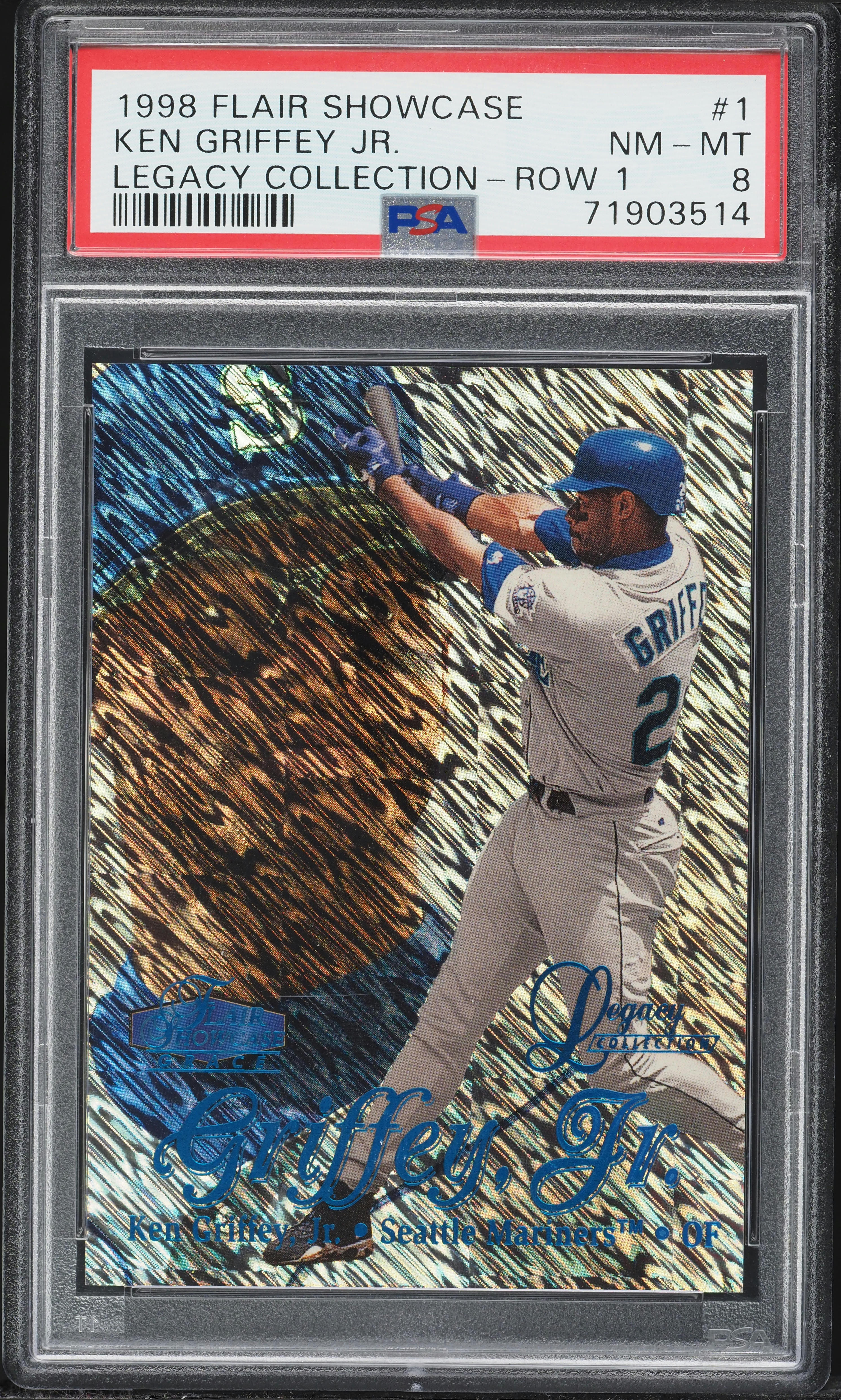 1998 Flair Showcase Legacy Collection Row 1 Ken Griffey Jr. /100