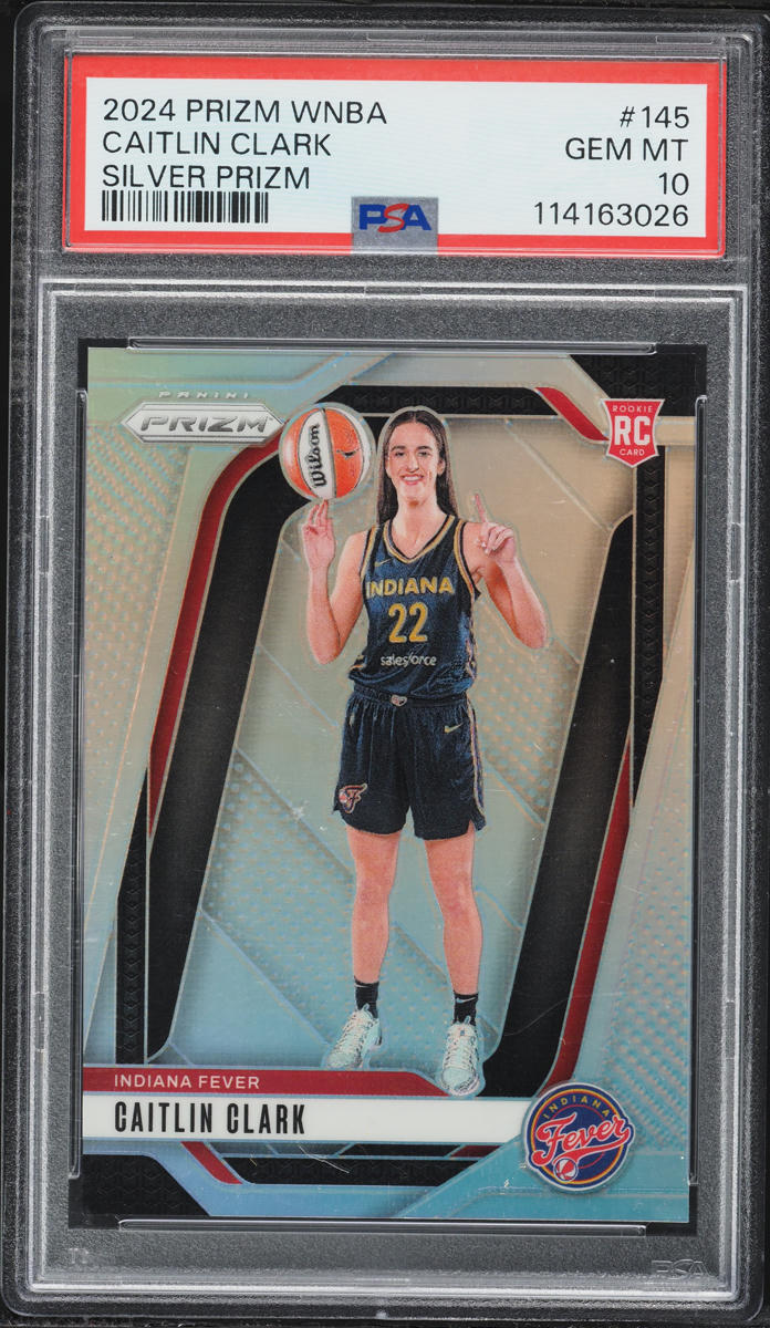 2024 Panini Prizm WNBA Silver Caitlin Clark ROOKIE #145 PSA 10 GEM MINT