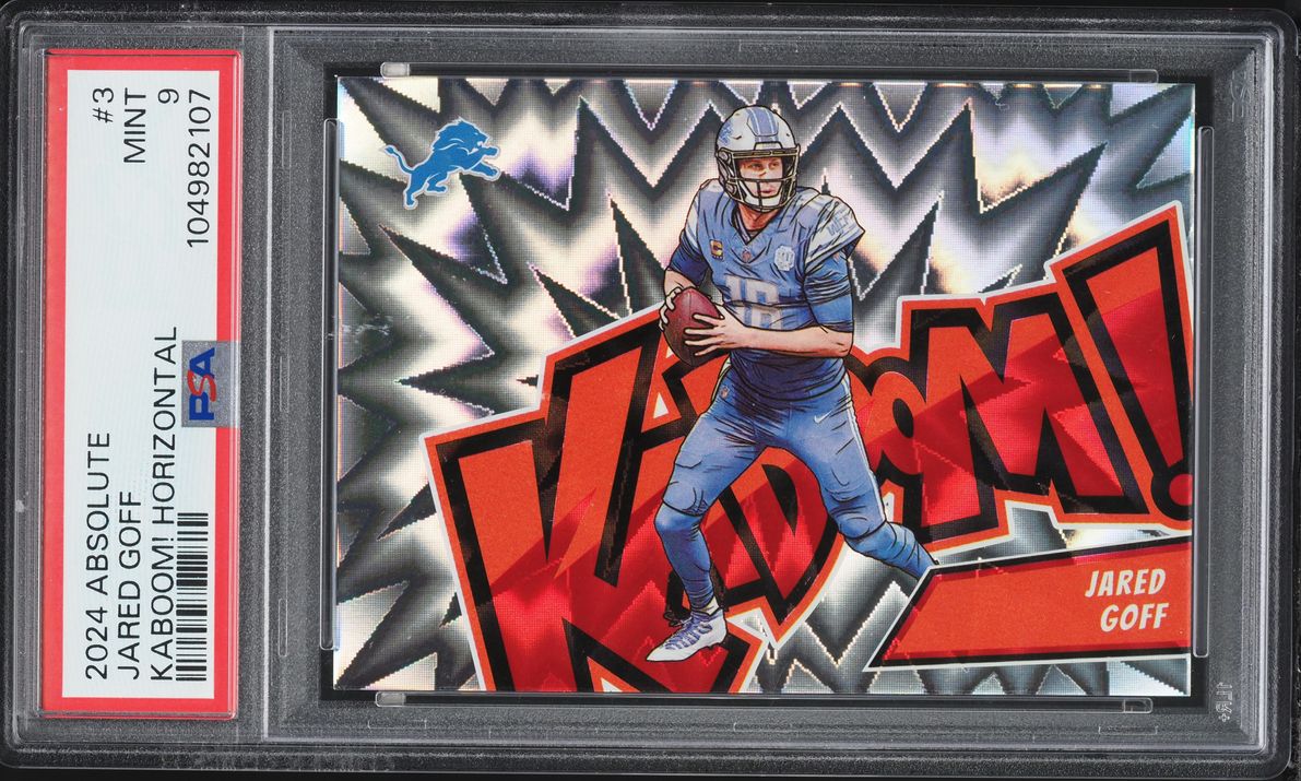 2024 Absolute Kaboom! Horizontal Jared Goff #3 PSA 9 MINT