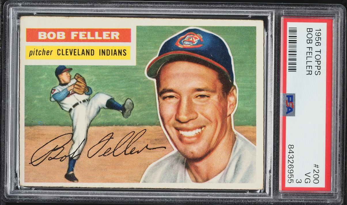 1956 Topps Bob Feller #200 PSA 3 VG