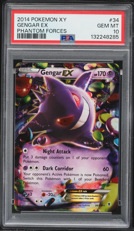 2014 Pokemon Japanese XY Phantom Gate 1st Edition Gengar EX #33