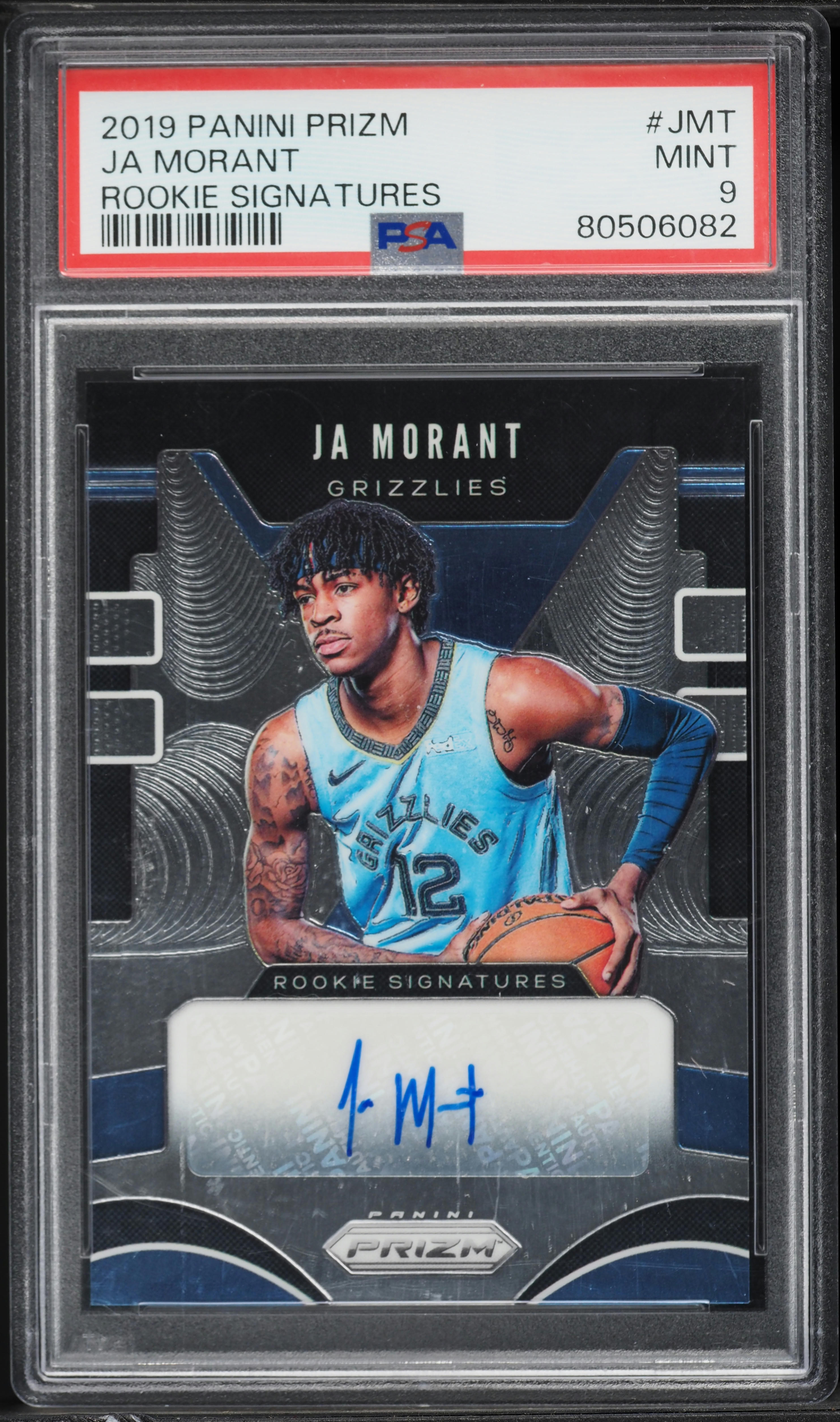 2019 Panini Prizm Ja Morant ROOKIE AUTO #RS-JMT PSA 9 MINT on