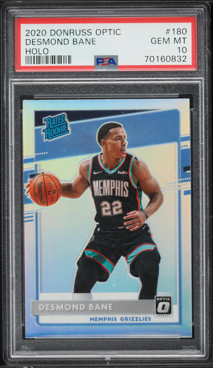 2020 Donruss Optic Holo Desmond Bane ROOKIE #180 PSA 10 GEM MINT