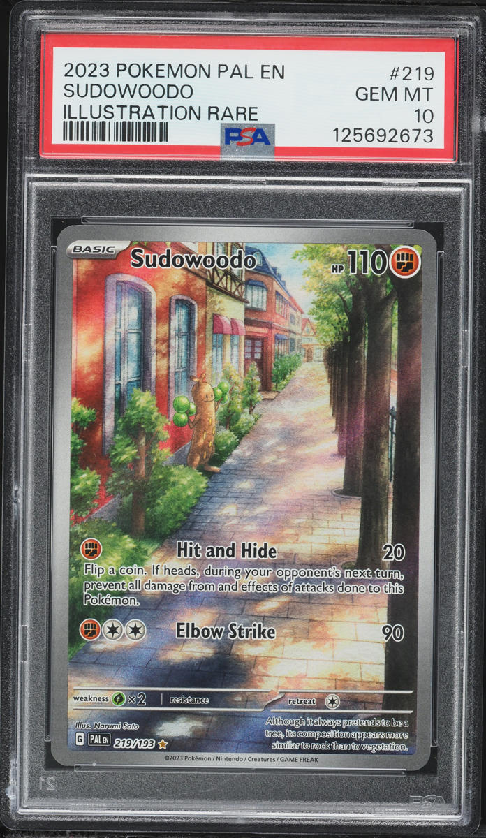 2023 Pokemon Scarlet & Violet Paldea Evolved IR Sudowoodo #219 PSA 10 GEM MINT