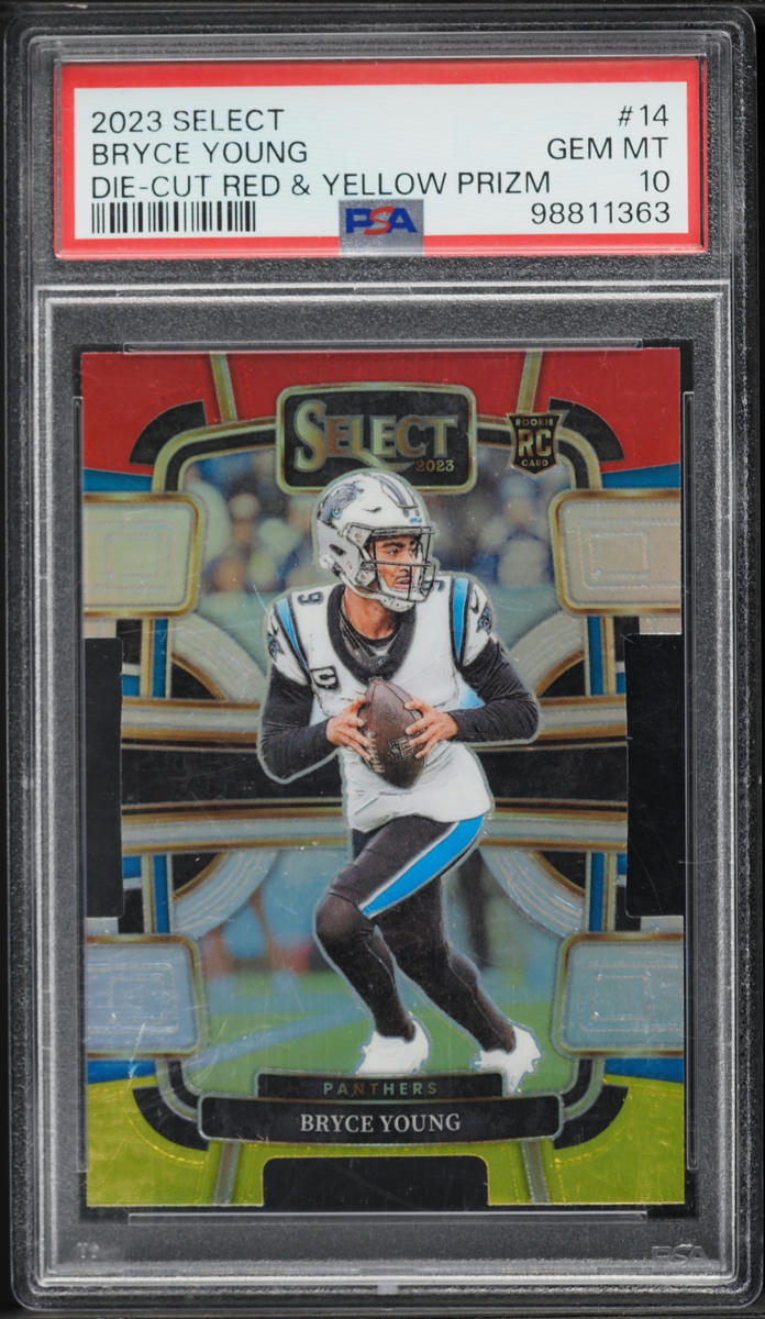 2023 Select Concourse Red & Yellow Prizm Die-Cut Bryce Young