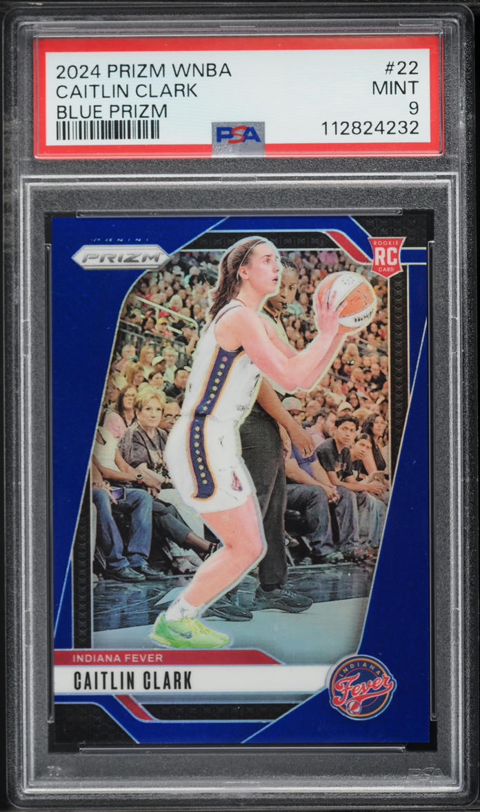 2024 Panini Prizm WNBA Blue Caitlin Clark ROOKIE /199 #22 PSA 9 MINT