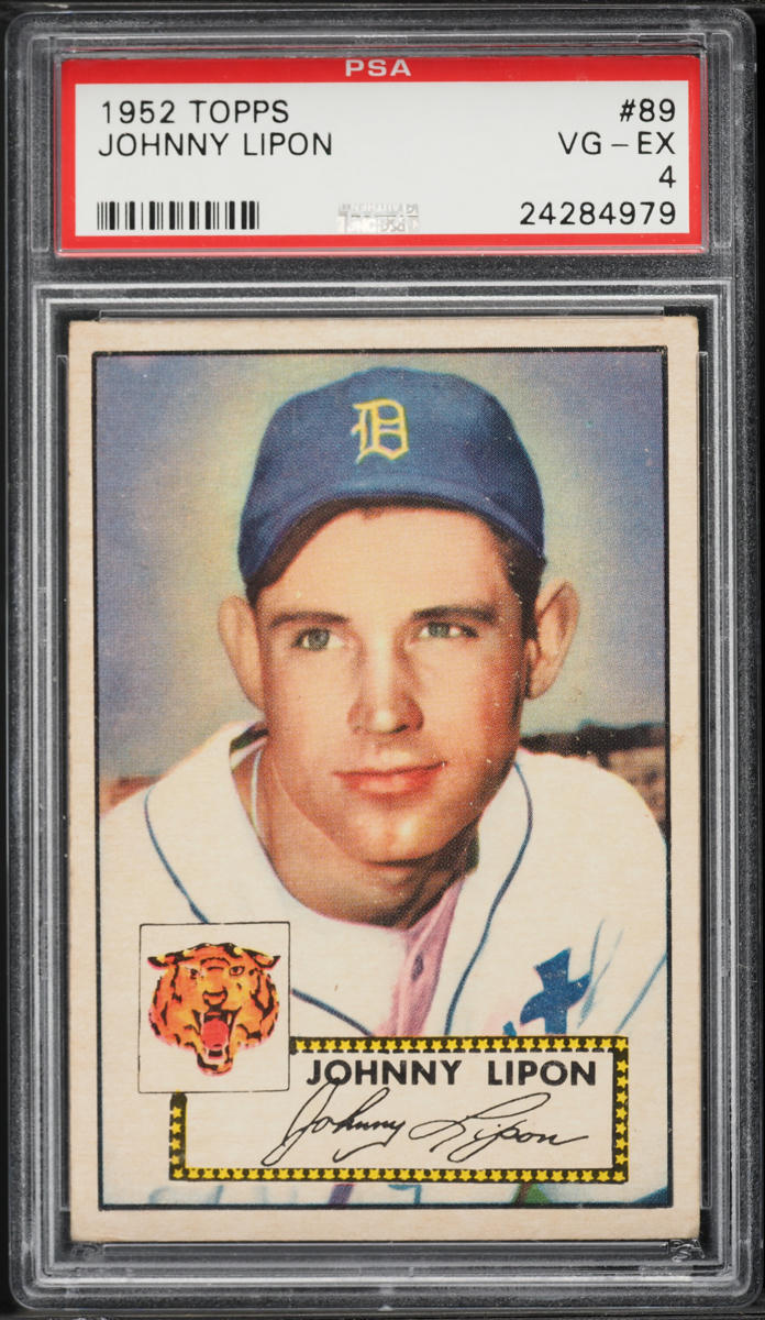 1952 Topps Johnny Lipon #89 PSA 4 VGEX