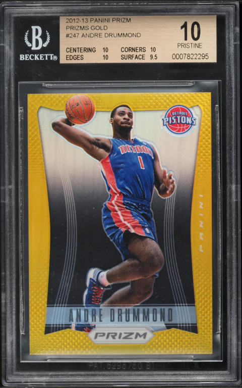 2012 Panini Prizm Silver Andre Drummond ROOKIE #247 PSA 10 GEM