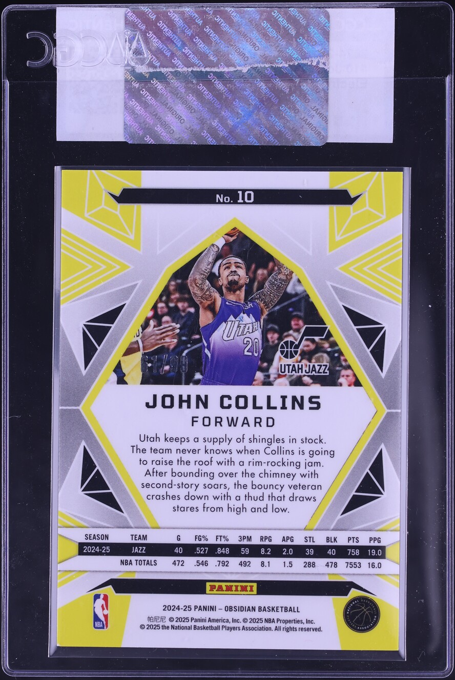 2024 Panini Obsidian Electric Etch Bronze Flood John Collins /99
