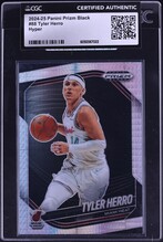 2024 Panini Prizm Black Hyper Tyler Herro #88 CGC AUTH on Fanatics