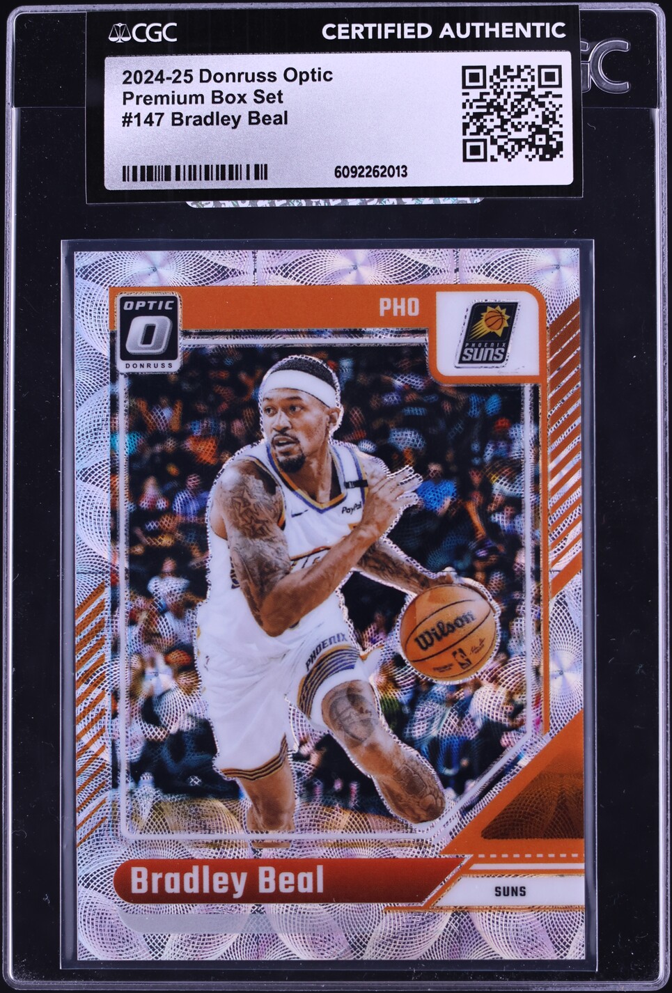 2024 Donruss Optic Premium Box Set Bradley Beal /249 #147 CGC AUTH