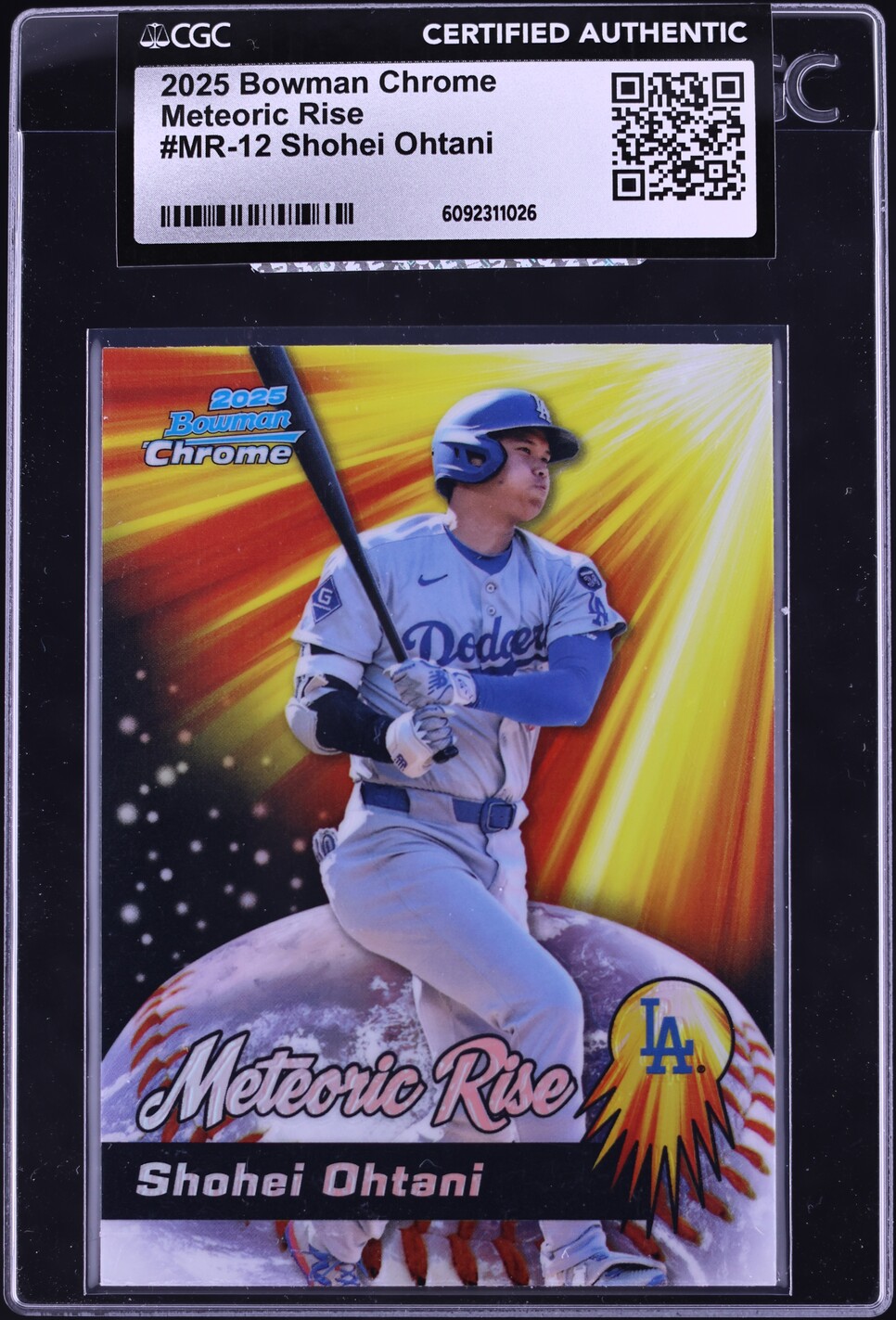 2025 Bowman Chrome Meteoric Rise Shohei Ohtani #MR-12 CGC AUTH