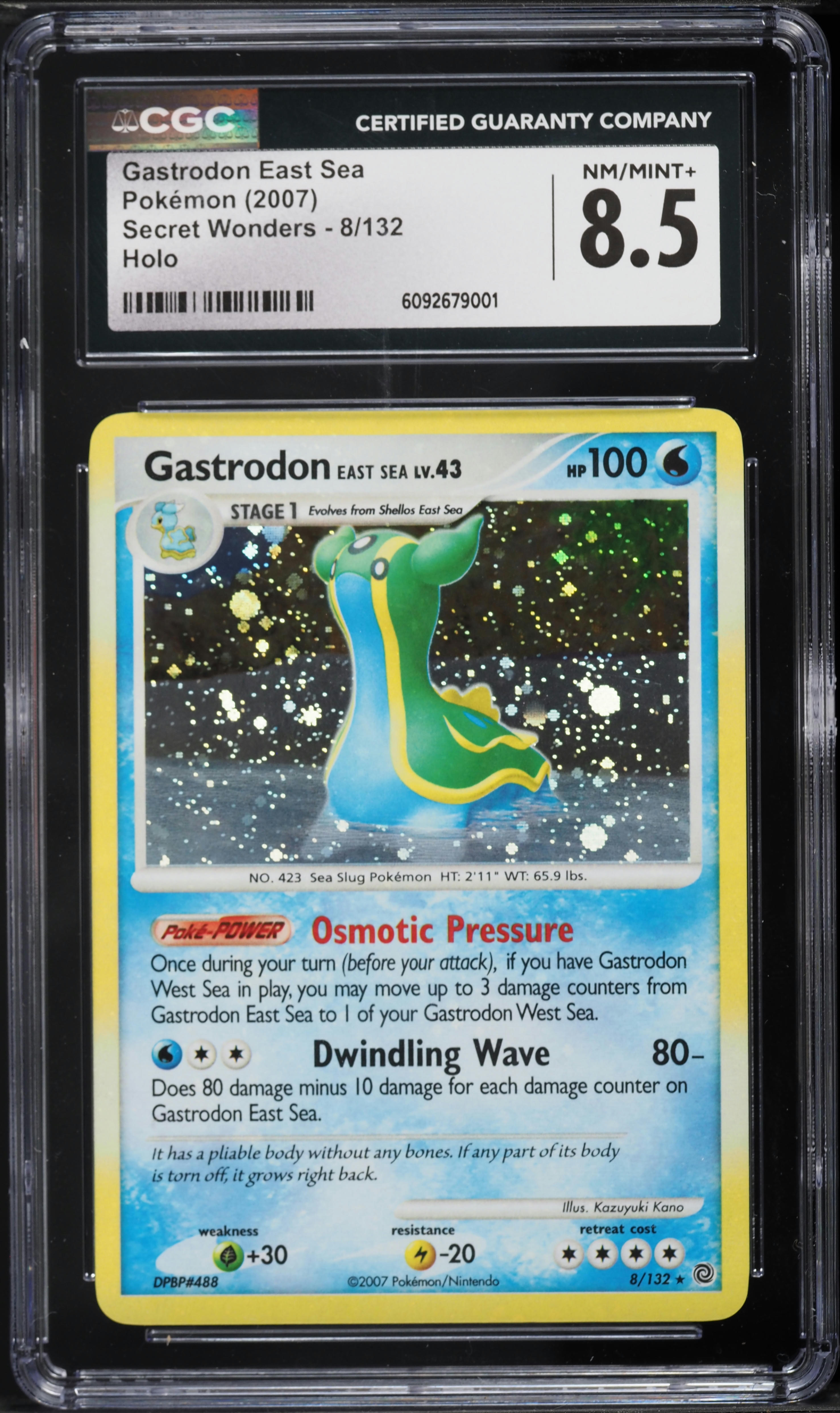 2007 Pokemon Diamond & Pearl Secret Wonders Holo Gastrodon East