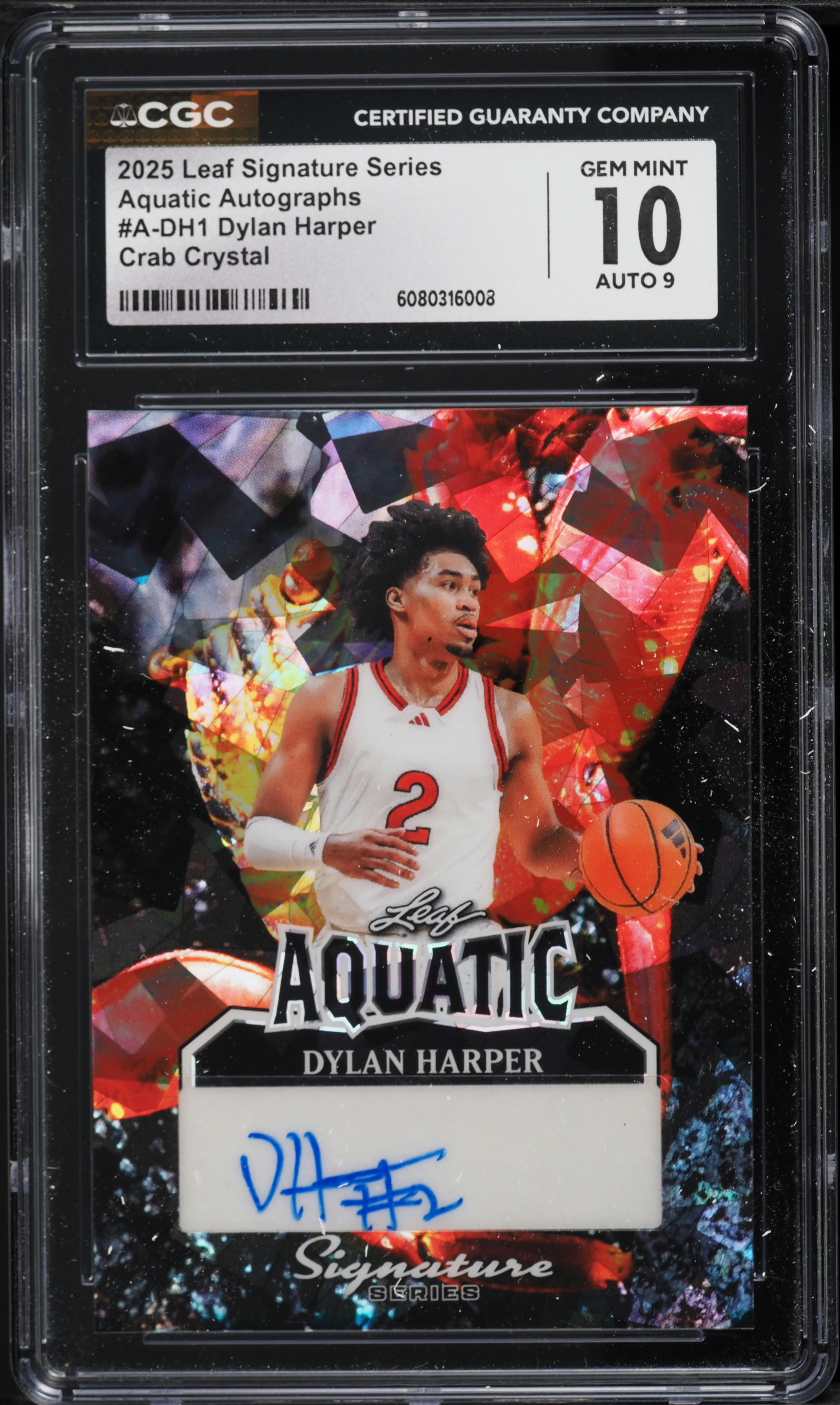 2025 Leaf Signature Series Aquatic Crab Crystal Dylan Harper