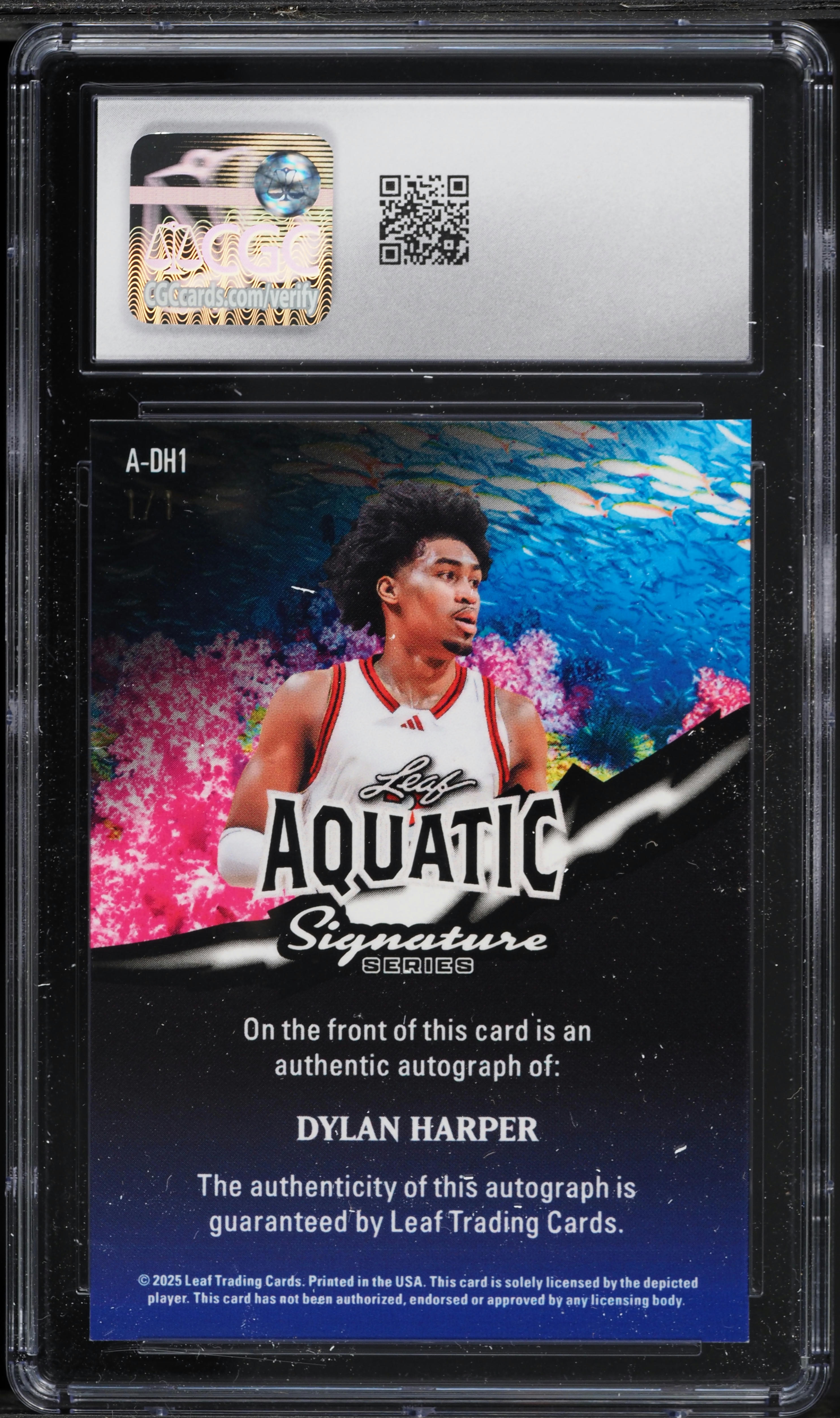 2025 Leaf Signature Series Aquatic Crab Crystal Dylan Harper