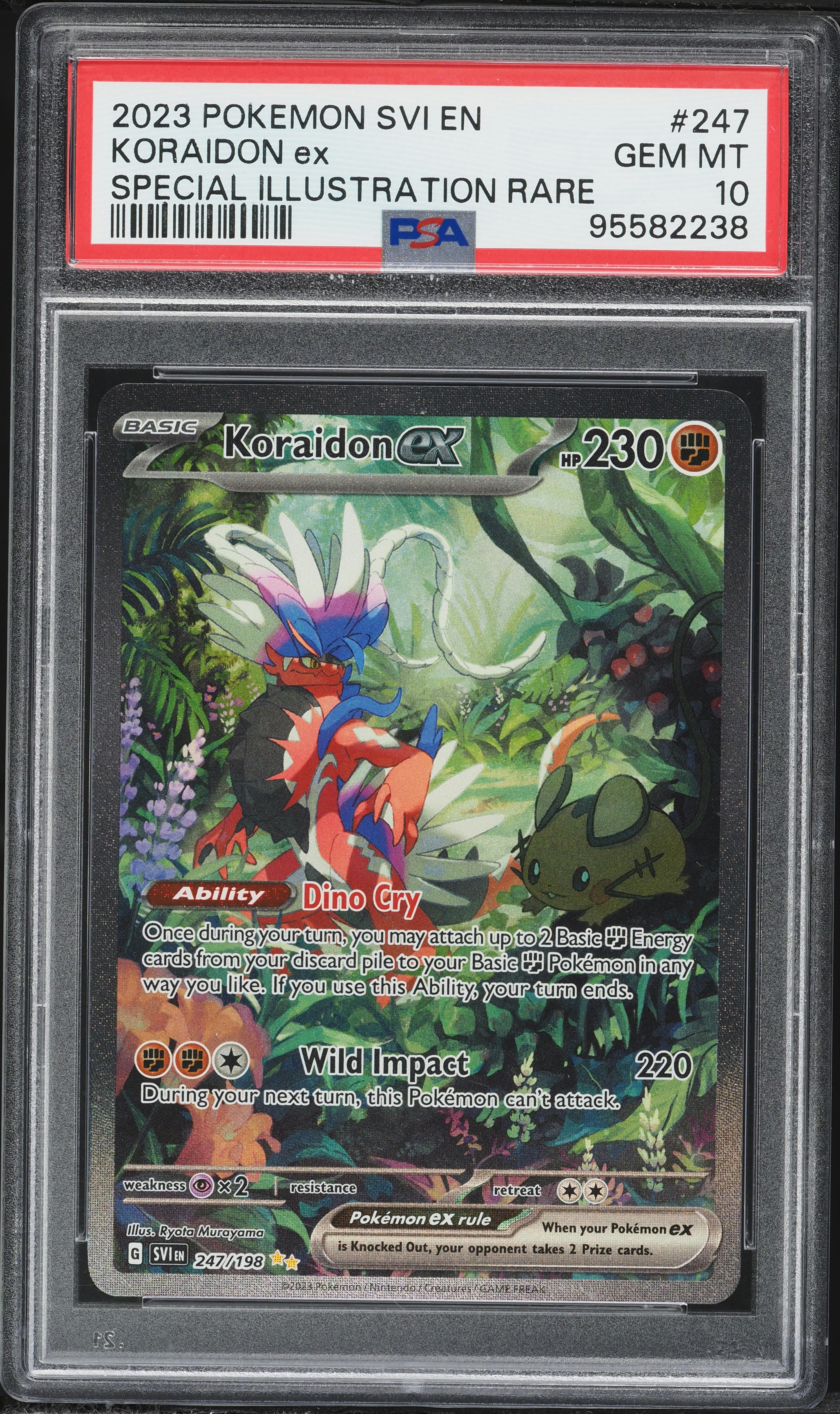 2023 Pokemon Scarlet & Violet Special Illustration Rare Koraidon Ex #247  PSA 10 GEM MINT on Fanatics Collect
