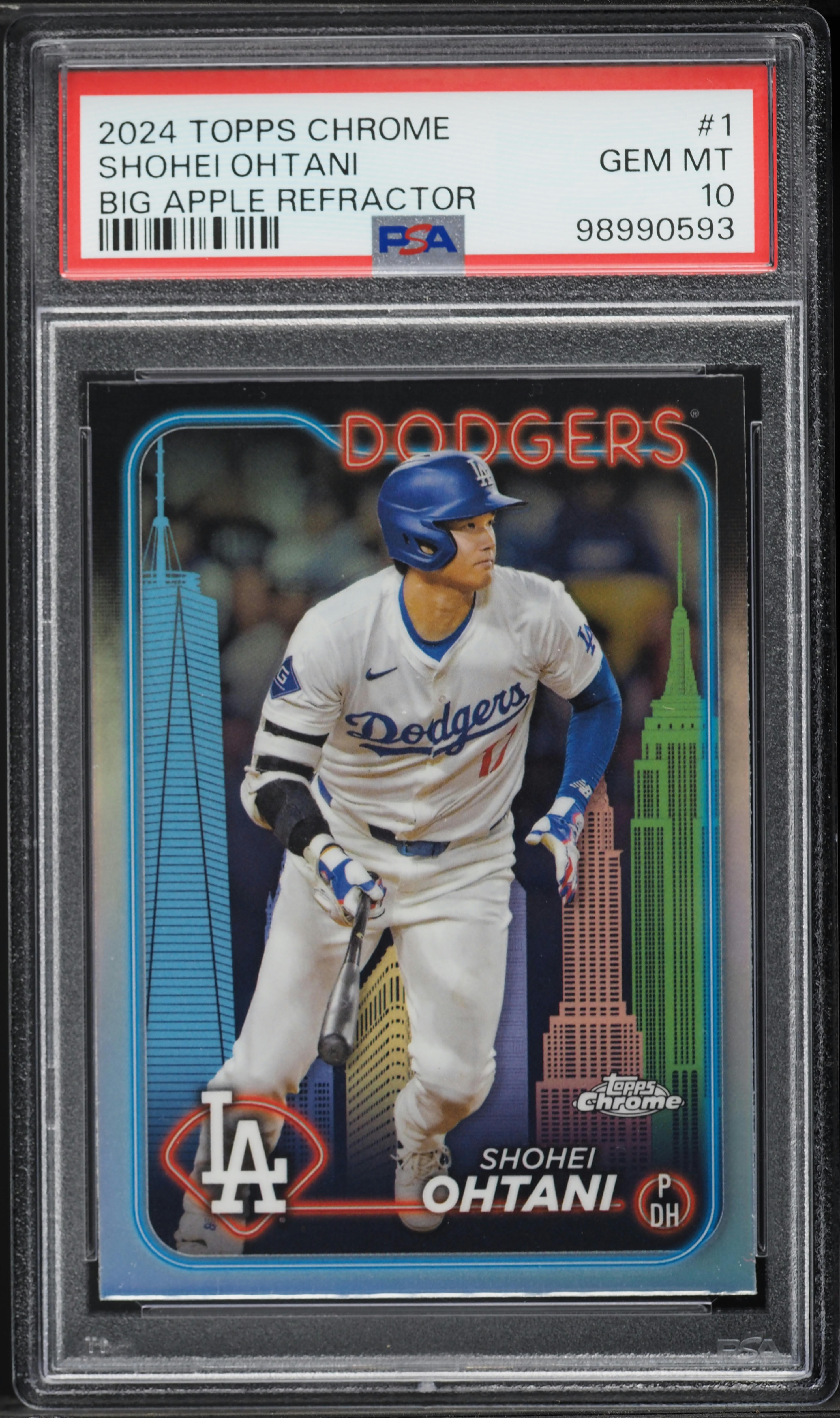 2024 Topps Chrome Big Apple Refractor Shohei Ohtani #1 PSA 10 GEM