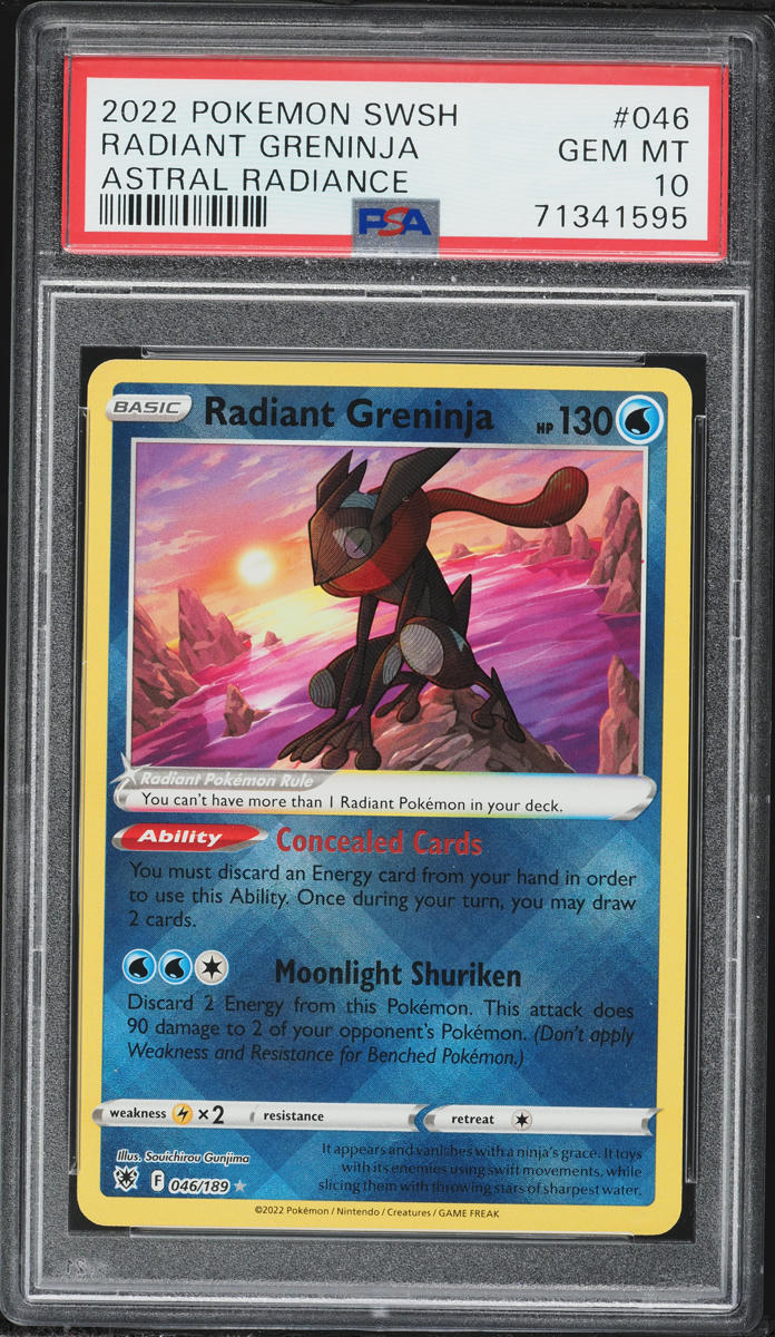 2022 Pokemon Sword & Shield Astral Radiance Radiant Greninja #46 PSA 10 GEM MINT