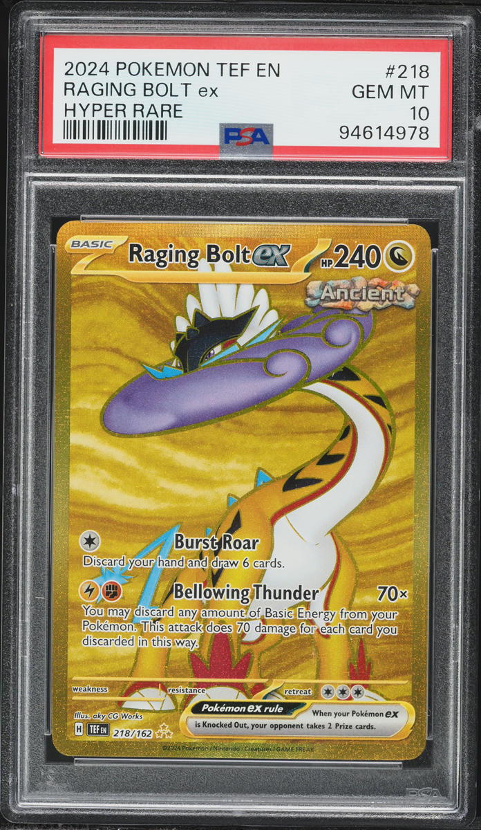 2024 Pokemon Scarlet & Violet Temporal Forces Gold Rare Raging