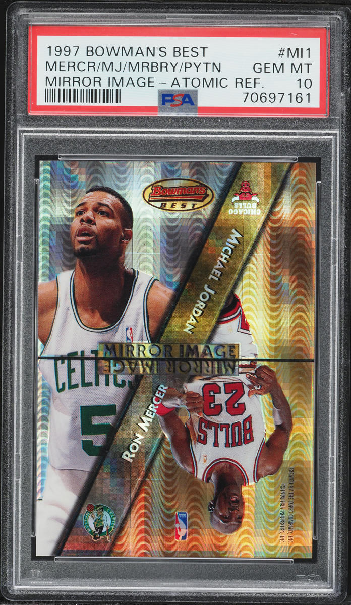 1997 Bowman's Best Mirror Image Atomic Ref Jordan Mercer Marbury Payton #MI1 PSA 10 GEM MINT
