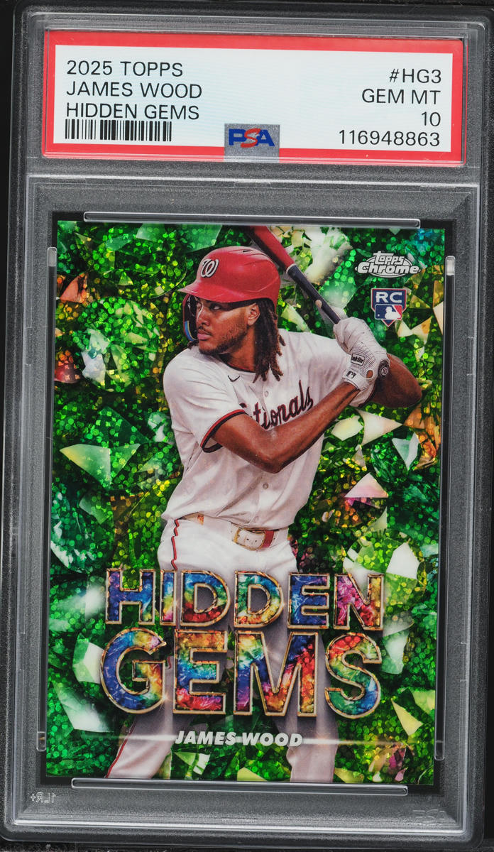 2025 Topps Hidden Gems James Wood ROOKIE #HG3 PSA 10 GEM MINT