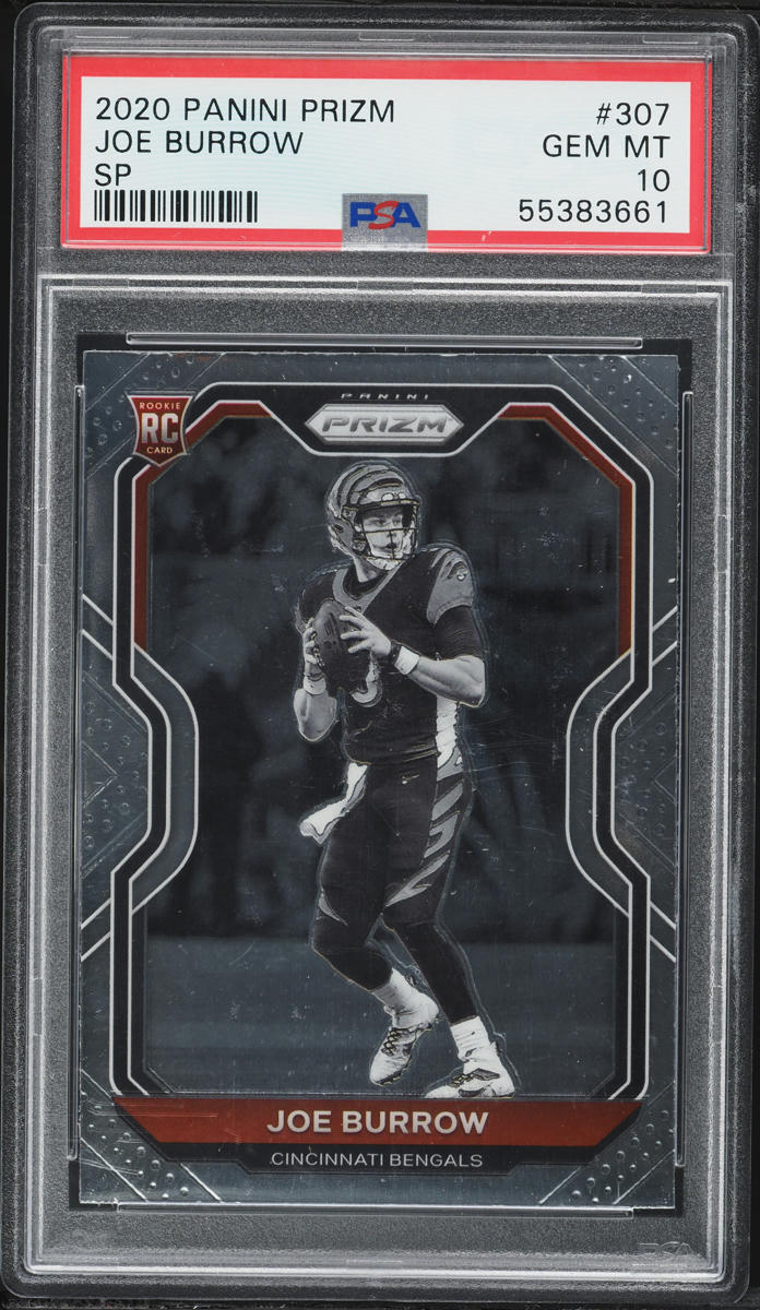 2020 Panini Prizm Variation Joe Burrow ROOKIE #307 PSA 10 GEM MINT
