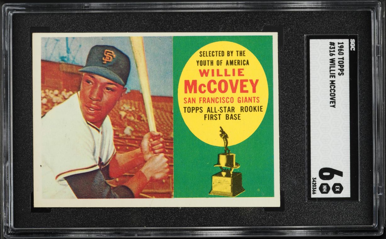 1960 Topps Willie McCovey ROOKIE #316 SGC 6 EXMT